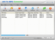 AVI To MP3 Converter screenshot